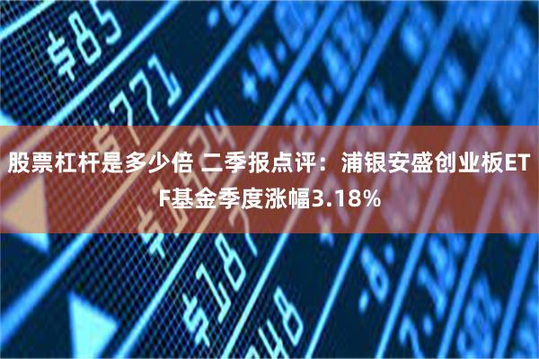 股票杠杆是多少倍 二季报点评：浦银安盛创业板ETF基金季度涨幅3.18%